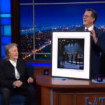PAUL McCARTNEY BIDS COLBERT FAREWELL AT ED SULLIVAN THEATER